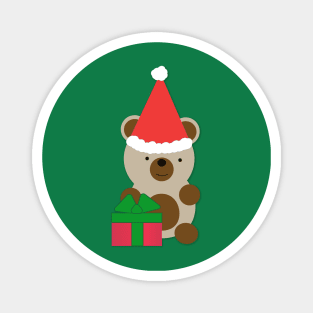 Cute Christmas Bear Magnet